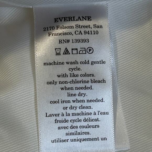 Everlane The Tencel Oversized Blazer Buttersmooth White Women Plus Size 14 NWOT - Picture 8 of 9